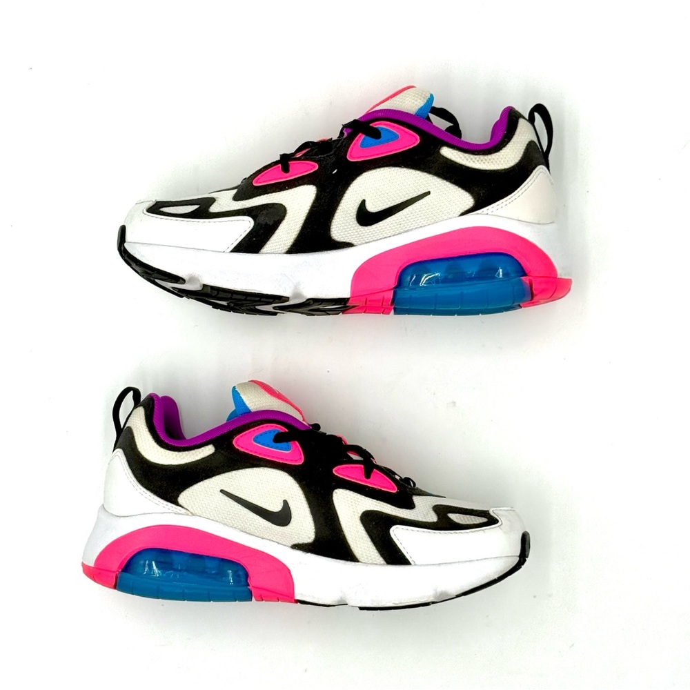 Nike Air Max 200 GS Shoes Youth Size 4.5 Y Pink White Sneakers AT5630-100‎